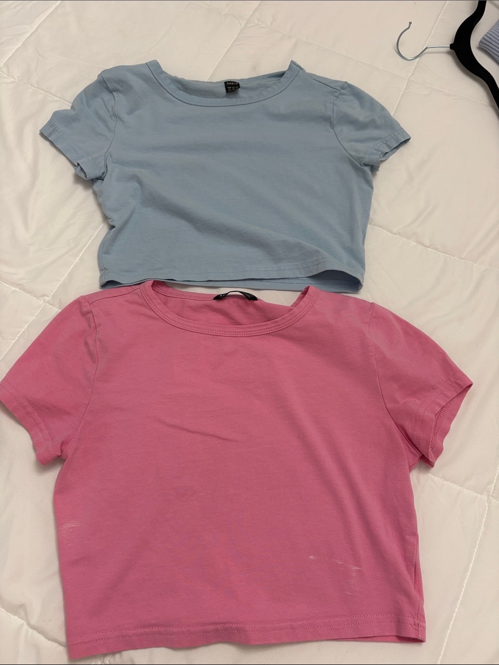 Short Sleeve Crop Top - Blue and Pink ($15 for both!)